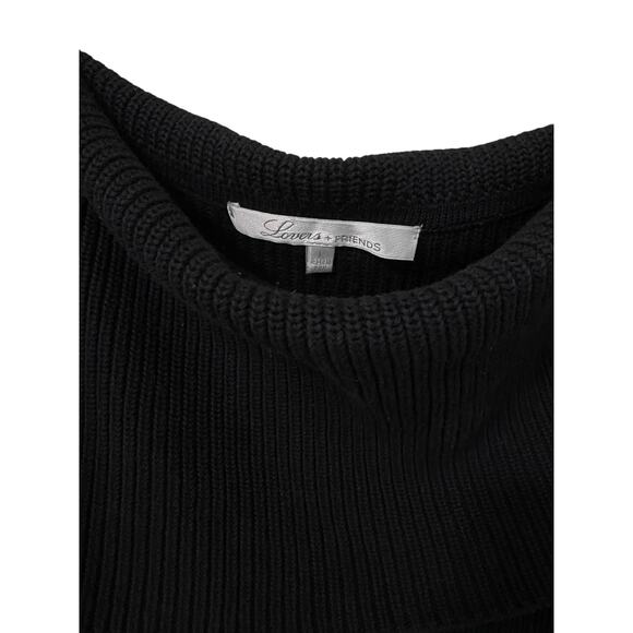 Lovers + Friends Revolve Vylette Sweater Large Black Off The Shoulder Knit - Picture 7 of 11